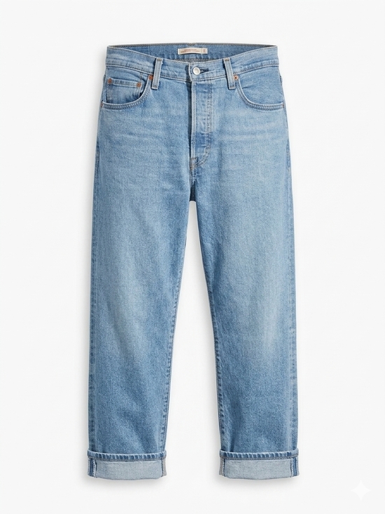 Levi's Denim - Levi's Light Blue Women's Ribcage Straight Ankle Jeans Buttonfly Size 31